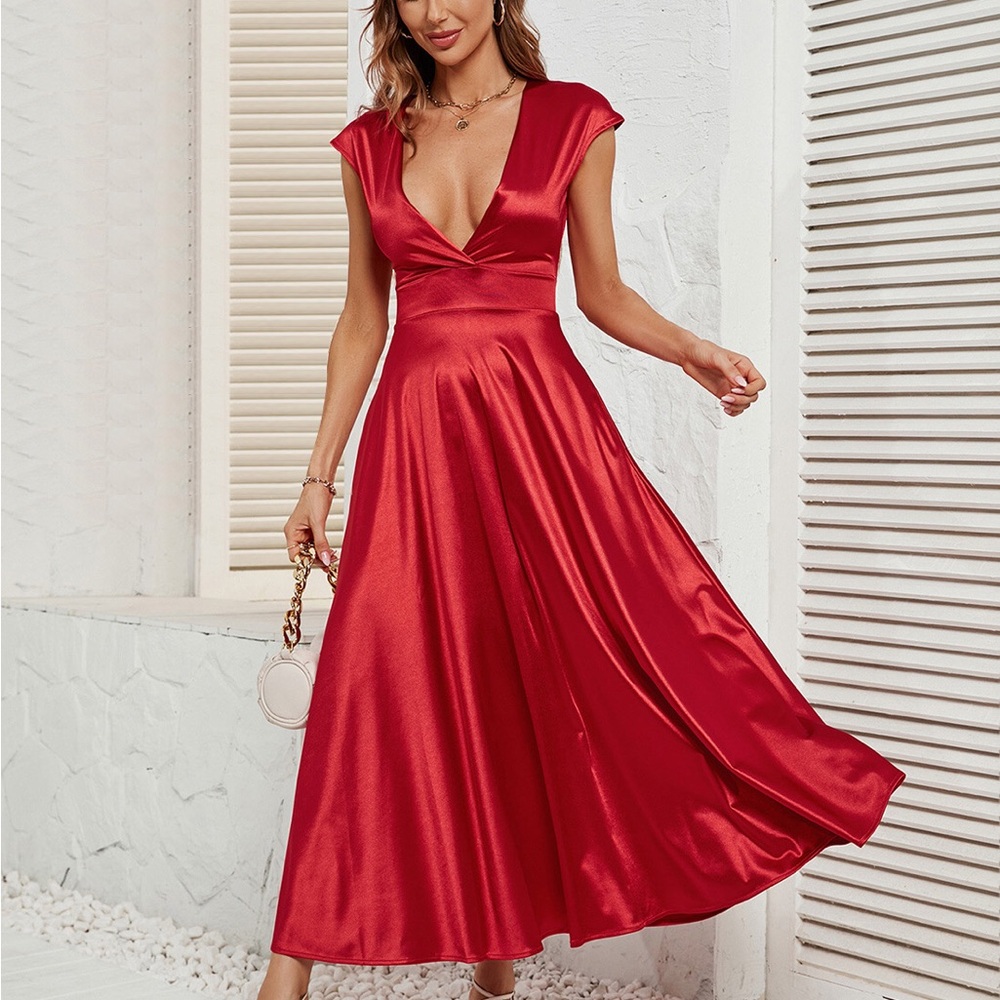 Elegant Red Evening Dress